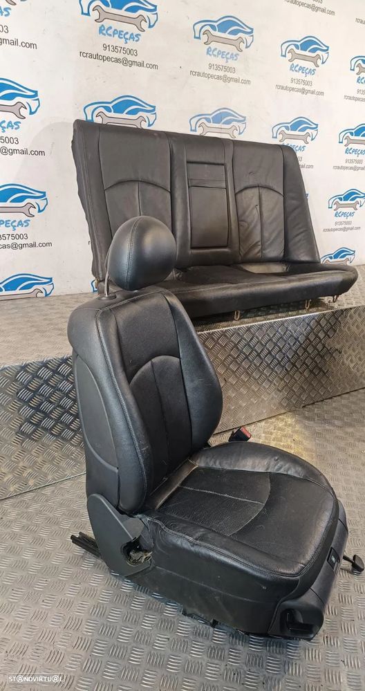 .BANCO BANCOS MERCEDES BENZ CLASS E W211 PELE AQUECIDO AIRBAG FRENTE FRONTAL TRASEIRO TRÁS - 2