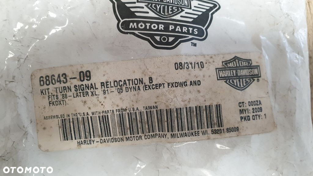 Zestaw do relokacji kierunkowskazów Harley Davidson Dyna Sportster 68643-09 - 10