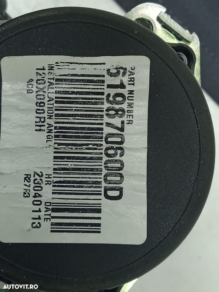 Centura de siguranta 619870600D Nissan Juke YF15  [din 2010 pana  201 - 3