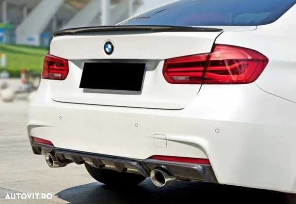 Difuzor Prelungire Lip Bara Spate M Tech 335 Style BMW F30 F31, Carbon - 5