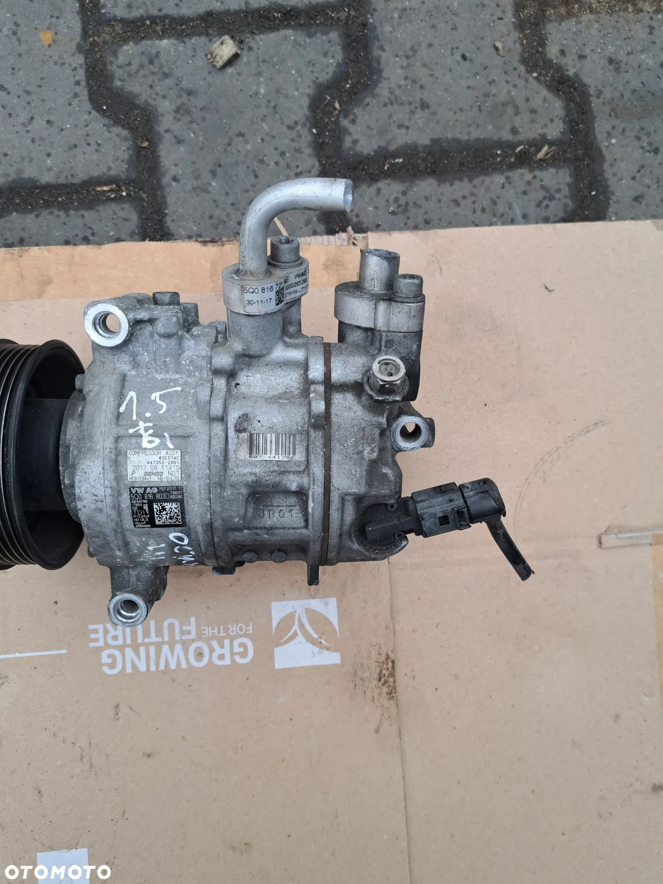 Kompresor klimatyzacji sprężarka 5Q0816803D Skoda Octavia III Seat Leon III Volkswagen Golf VII Passat B8 Koraq Arona 1.5 tsi - 3