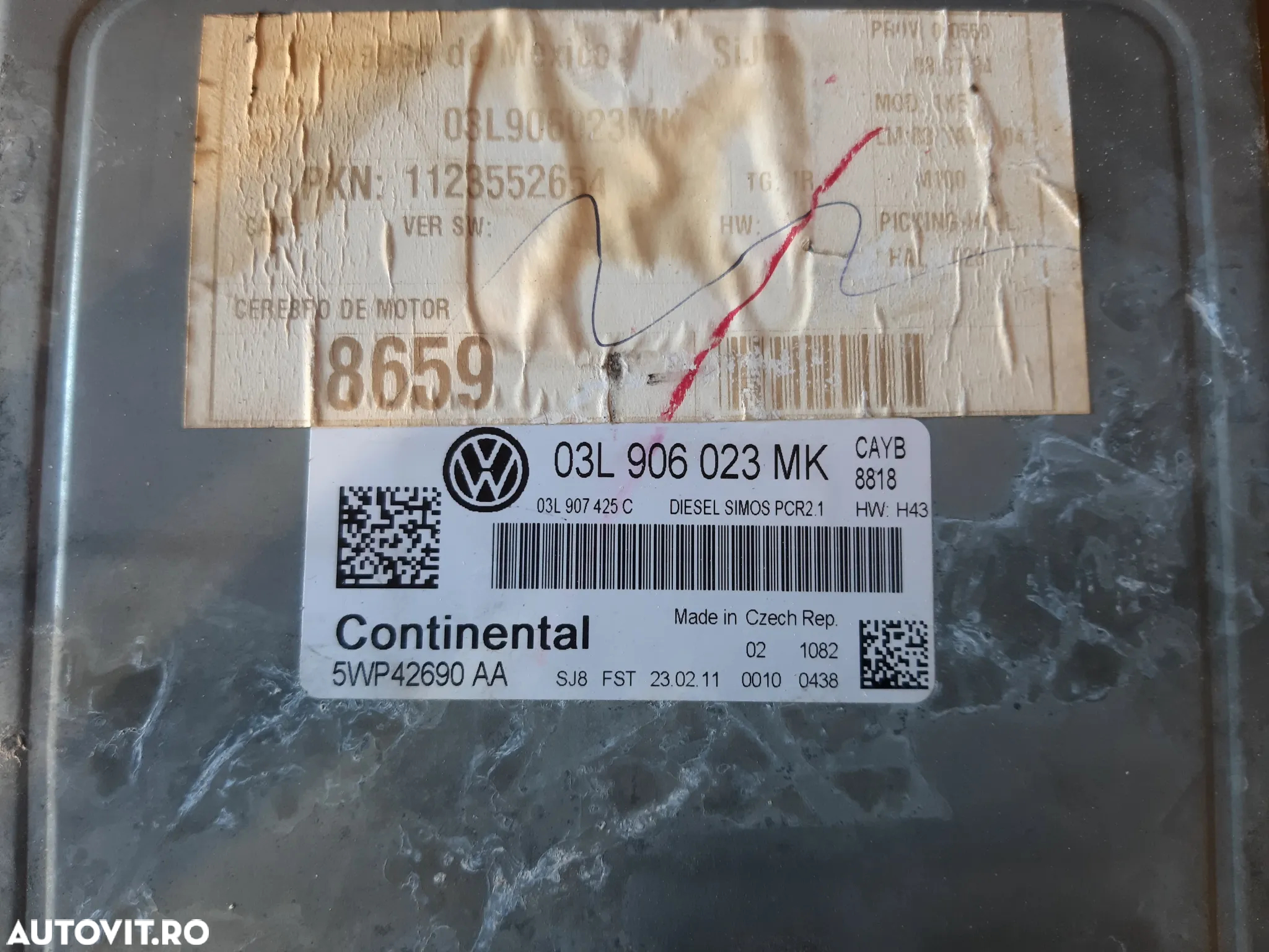 CALCULATOR ECU 1.6 TDI / CAY cod 03L906023MK - 2