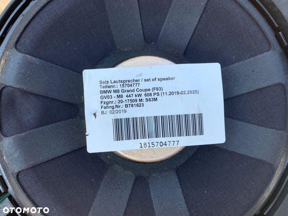 ZESTAW GŁOŚNIKÓW WZMACNIACZ HARMAN KARDON BMW 8 G16 M8 F93 - 4
