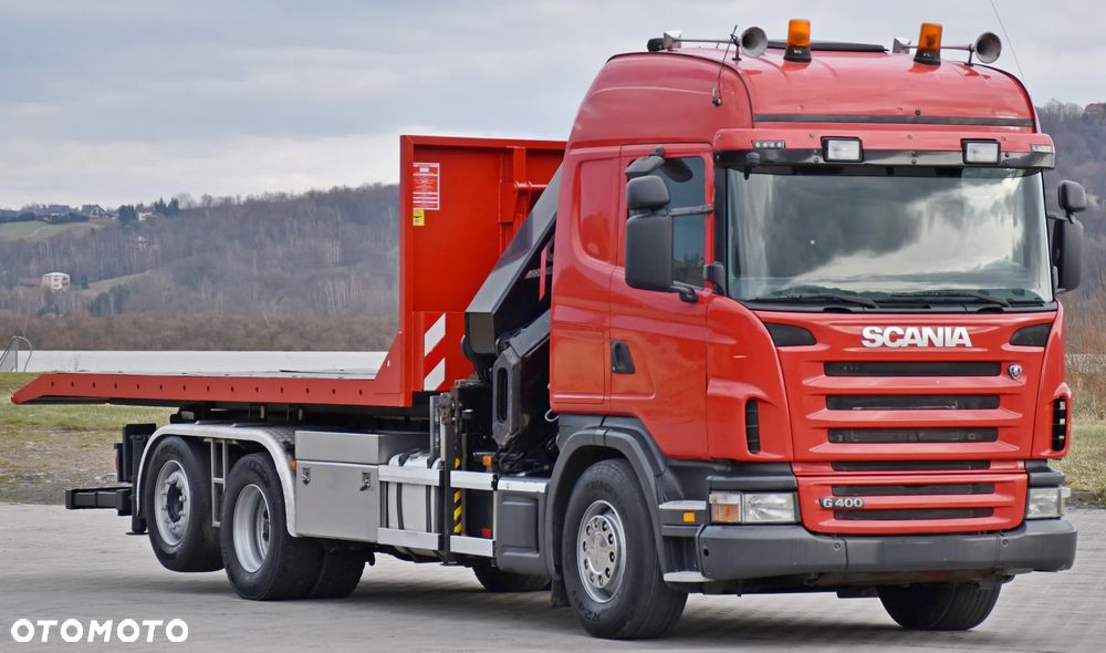 Scania G400 * AUTOLAWETA 6,40m + HIAB 377 EP - 5 HIDUO + PILOT * STAN BDB - 3