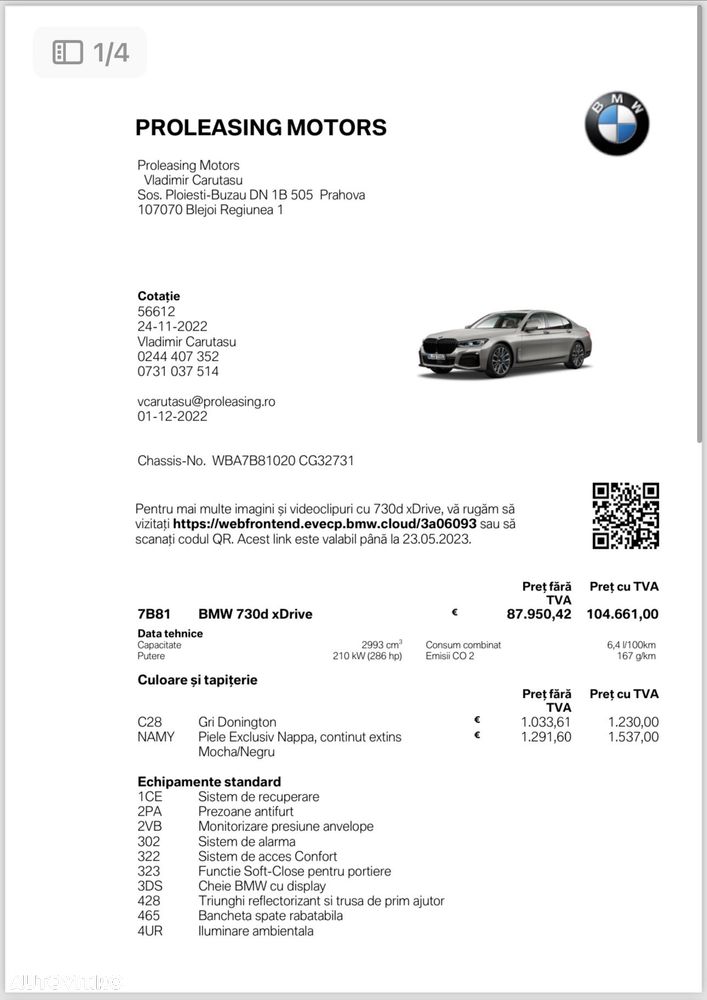 BMW Seria 7 730d xDrive MHEV - 9