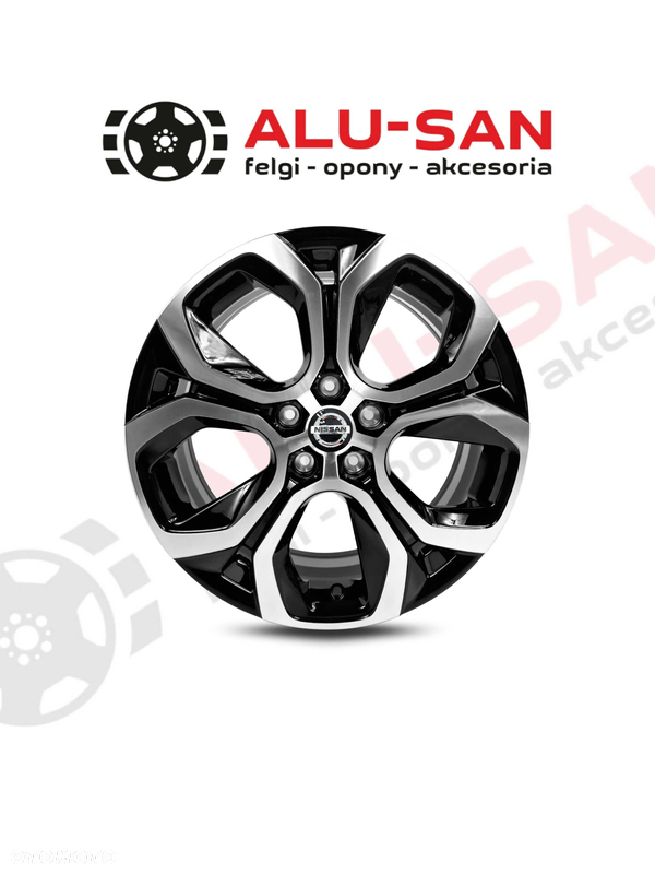 NOWE Alufelgi NISSAN 18" Juke F16 QASHQAI J11 J12 - Czarny Poler