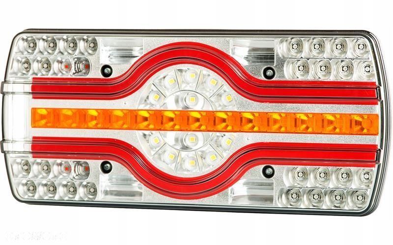 lampa zespolona ze światłem oświetlenia tablicy (led) 12/24v prawy - 1