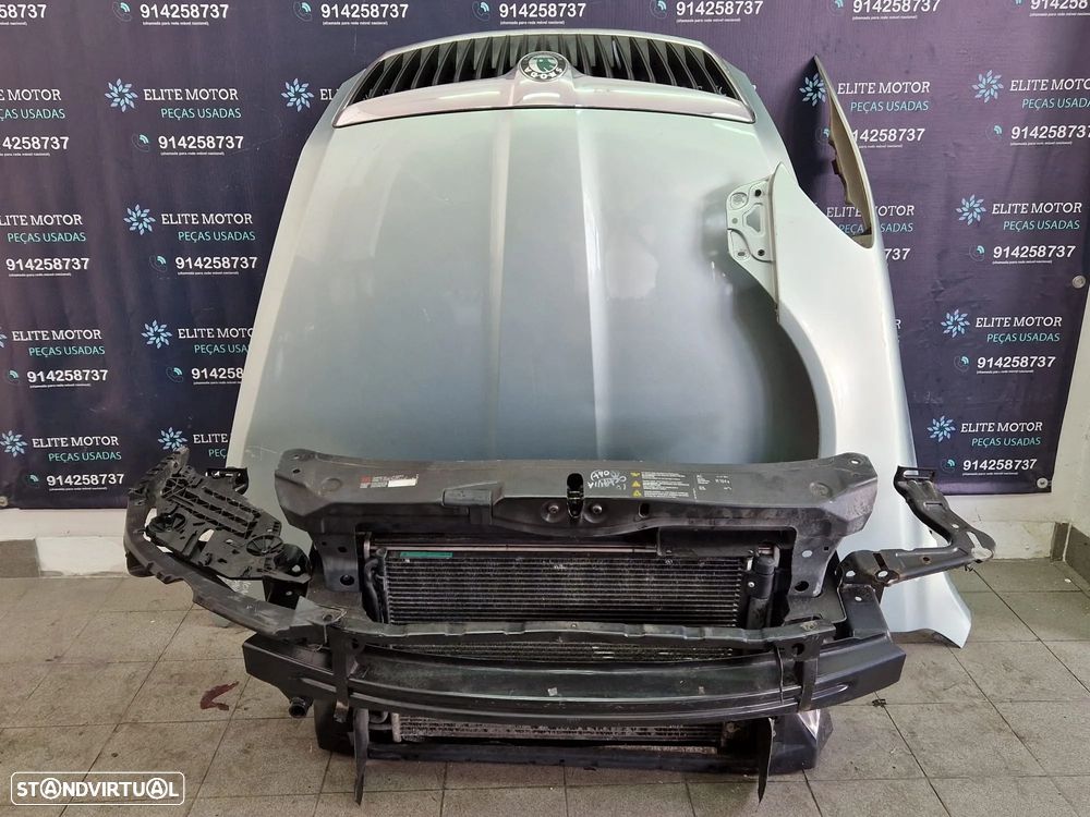 Frente completa usada SKODA OCTAVIA II 2.0 TDI FACELIFT 140CV capot parachoques guardalamas oticas - 5