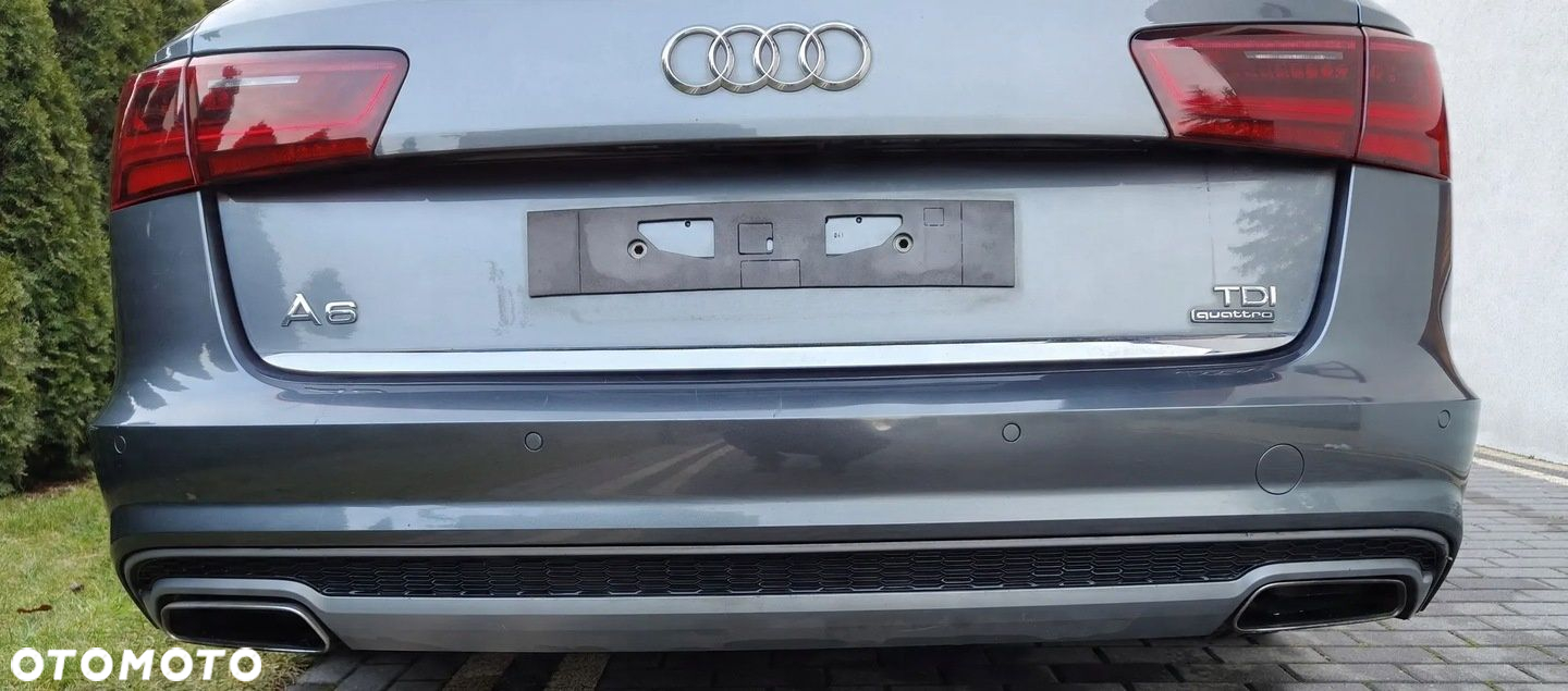 AUDI A6 S6 C7 4G LIFT 15-18 KOMBI AVANT ZDERZAK TYŁ TYLNY LZ7S DAYTONA GRAY - 2