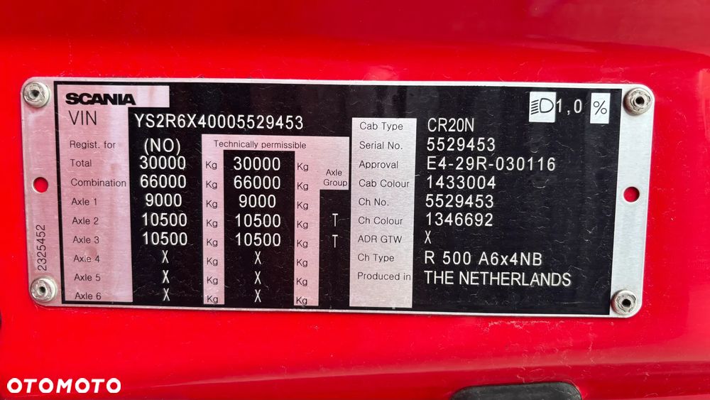 Scania R500 6x4 EURO6 + RETARDER + BOX HEATING - 39