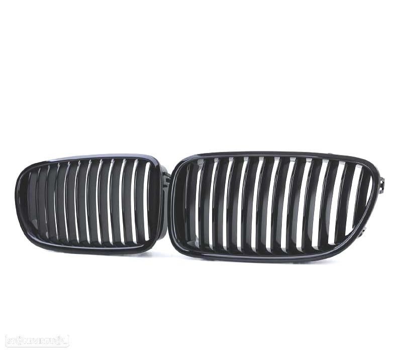 GRELHAS FRONTAIS BMW F10 F11 10-13 PRETO BRILHANTE - 4