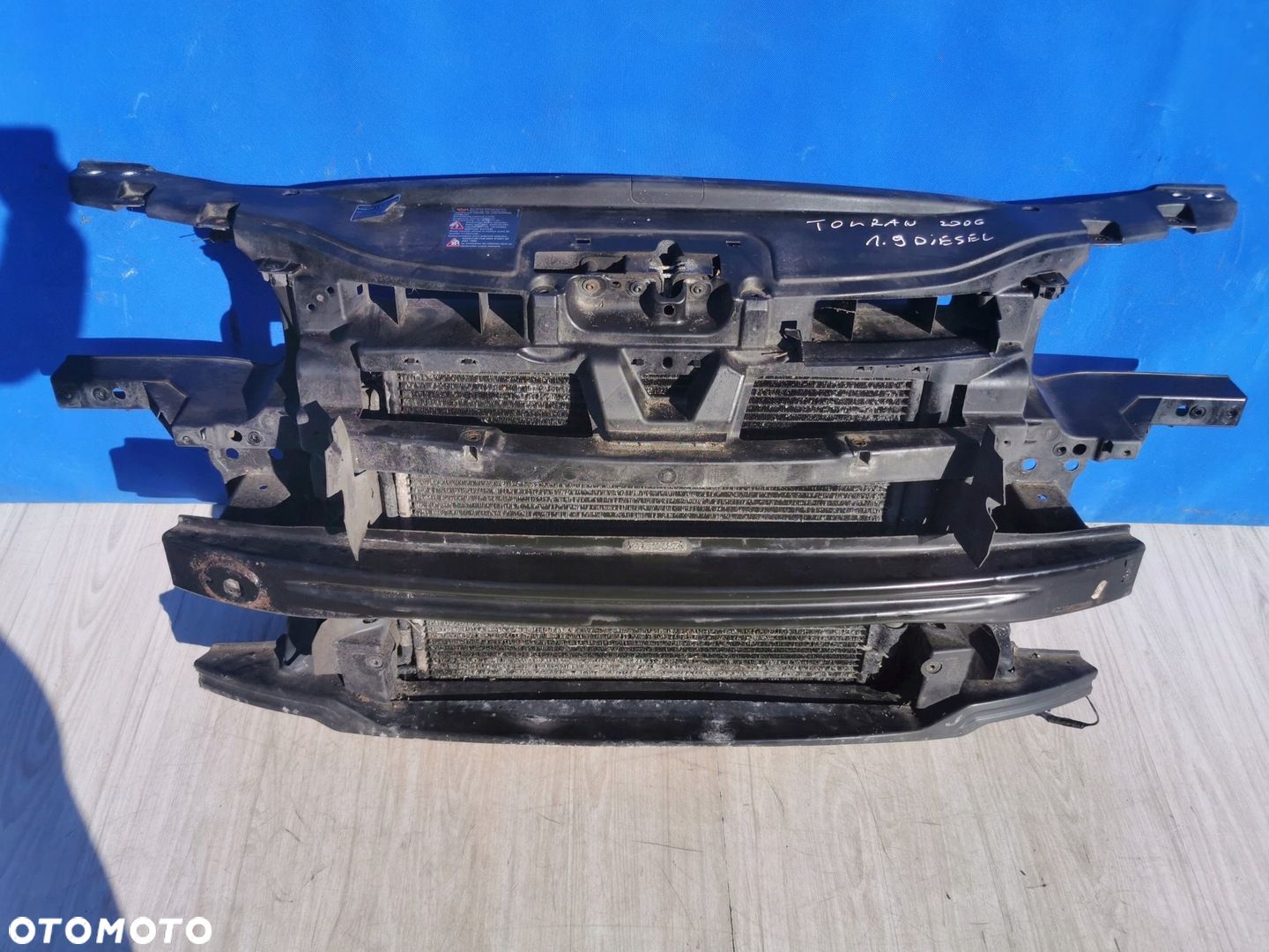 VW Touran I 1T VW Caddy 2K wzmocnienie pas przedni chłodnice 1.9 Diesel - 1