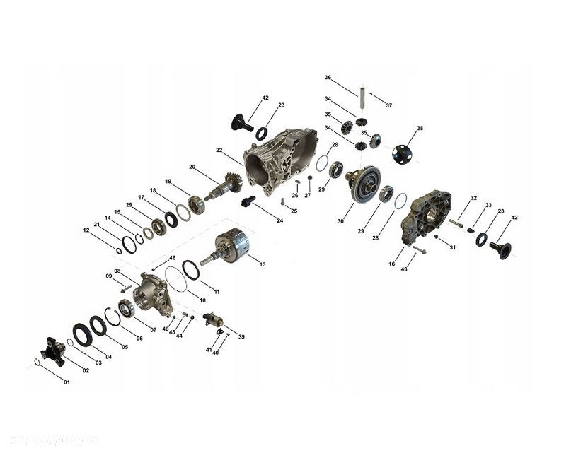 Sprzęgło Haldex tylniego mostu MERCEDES 724.0 GLA W156 - 5