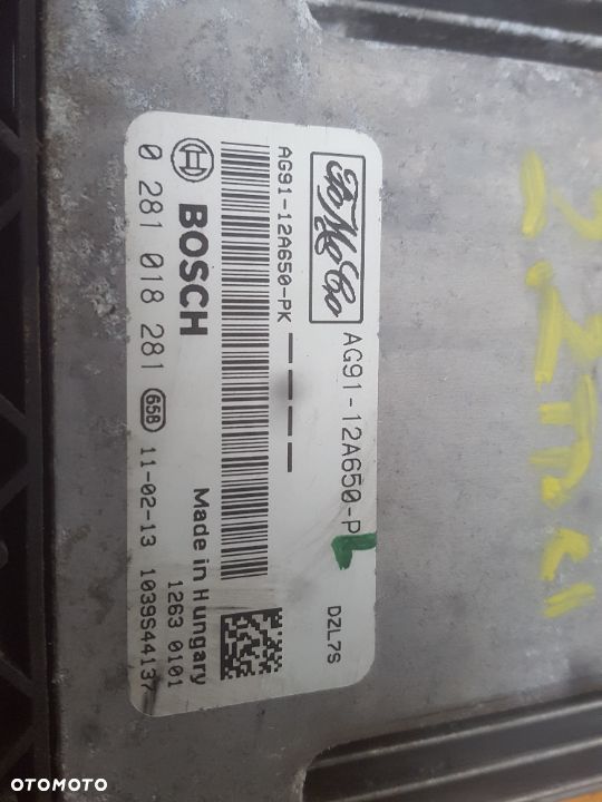 KOMPUTER FORD MONDEO MK4 S-MAX 2.2TDCI AG91-12A650-PK 0281018281 RADOM - 2