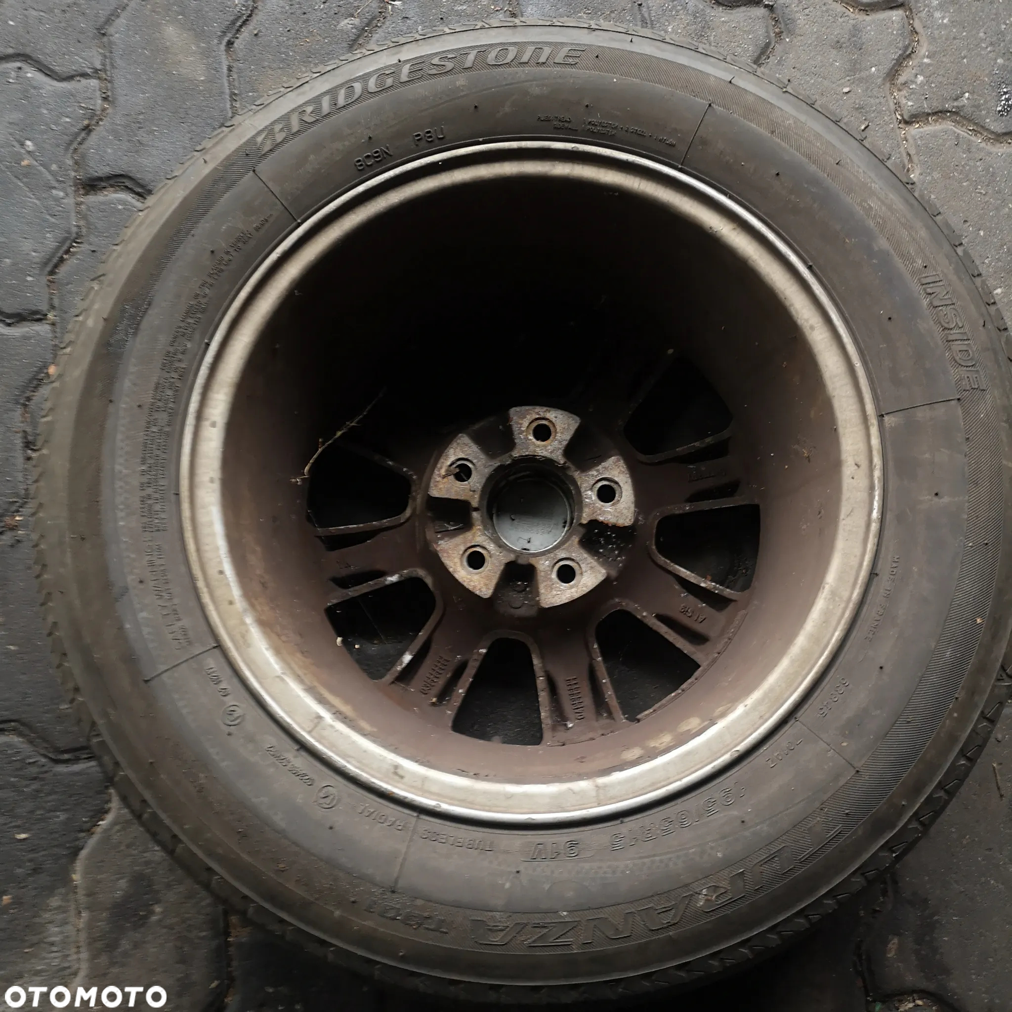 KOŁO ZAPASOWE STALOWE CITROEN III C5 R17" OPONY 225/55/R17 Z FELGAMI 17 ROZSTAW 5X108, KOŁO ALUMINIOWE OPEL R15 OPONY 195/65/R15 Z FELGAMI 15 ROZSTAW 5 ŚRUB - 9