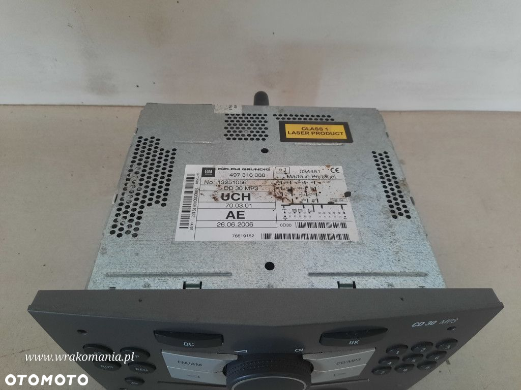 OPEL ZAFIRA  B II 05-10 RADIO  CD 497316088 Z19DT - 2