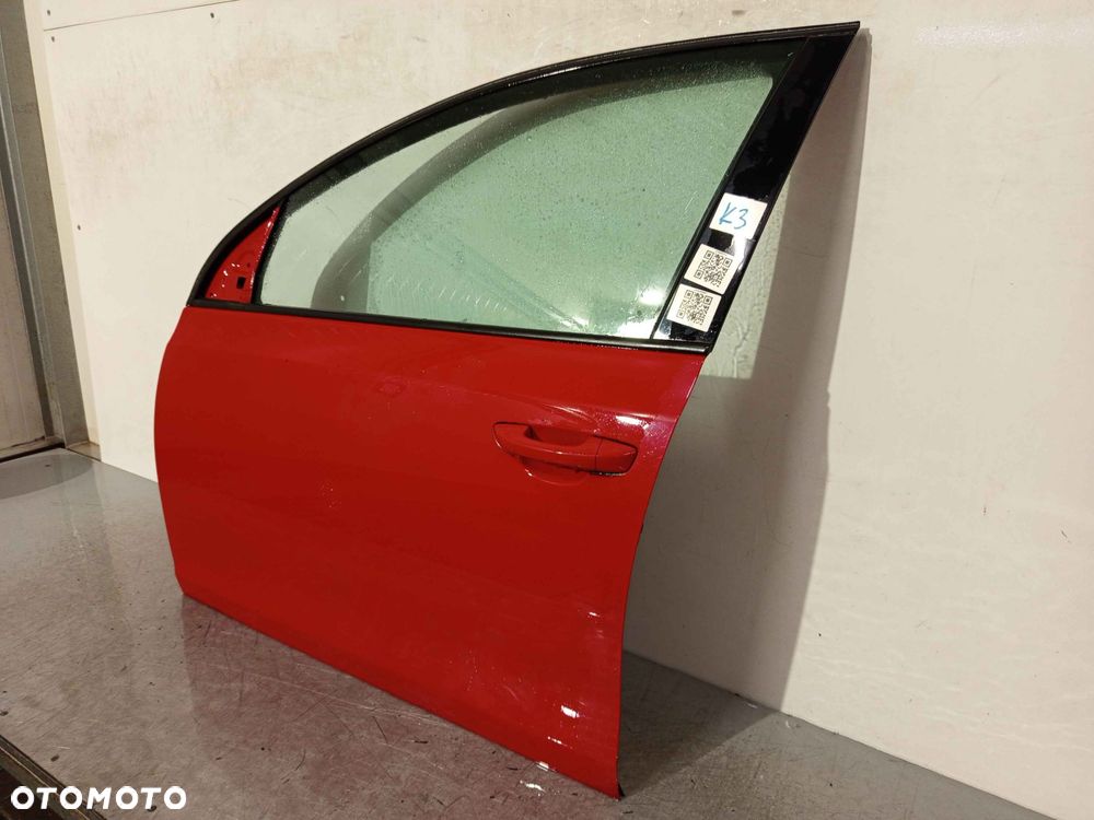 + DRZWI PRZÓD PRZEDNIE LEWE DO VOLKSWAGEN VW GOLF VI 6 LY3D CZERWONE 5D 5 DRZWI HB - 2