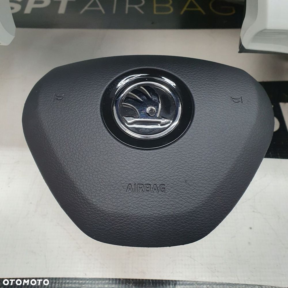 SKODA CITIGO DESKA ROZDZIELCZA KONSOLA KOKPIT PULPIT PODUSZKI AIRBAG AIR BAG PASY KIT SET - 6