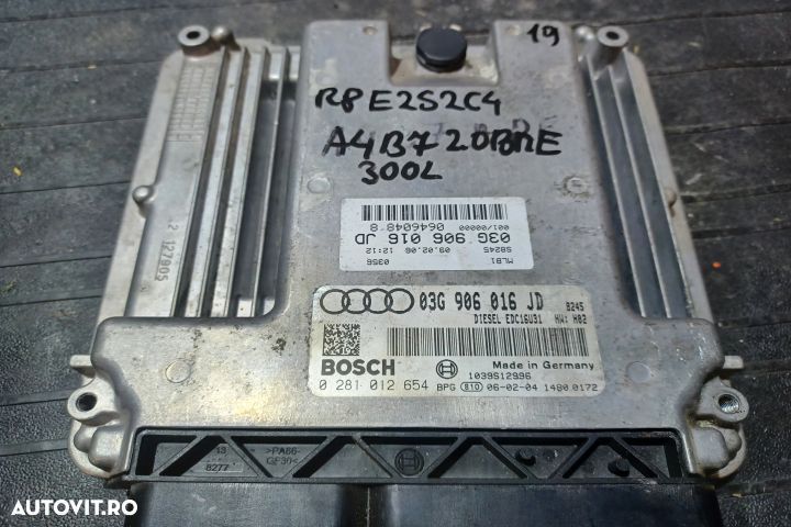 Calculator motor ECU 03G906016JD 0281012654 - 2.0 BRE 03G906016JD 028 - 3