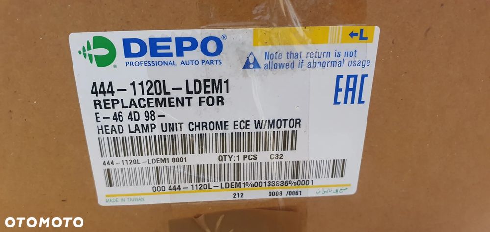 Lampa lewy przód przednia lewa BMW 3 E46 NOWA DEPO ALKAR 2785849 - 8