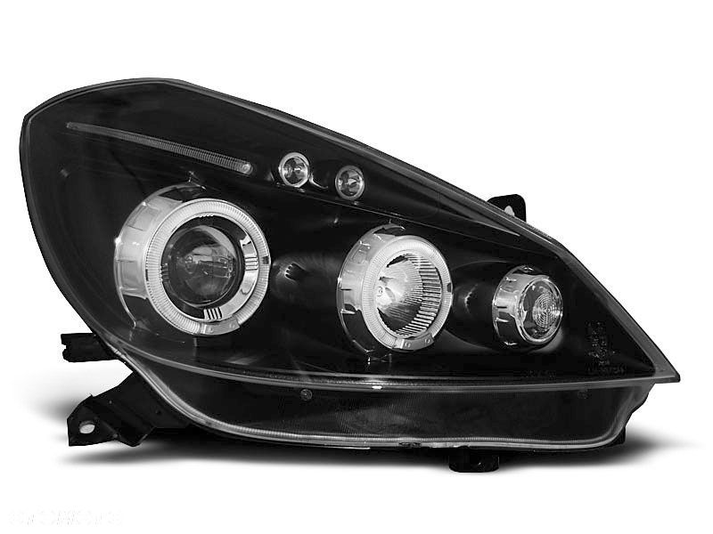 LAMPY RENAULT CLIO 3 05-09 RINGI BLACK - 1