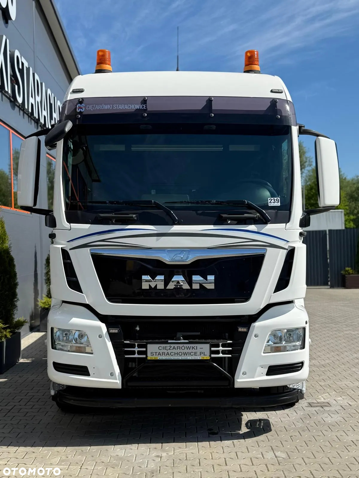 MAN TGS TGX 26.400 // E6 // 6x2 // platforma + FASSI F455RA.2.25 // Do przewozu kontenerów dzwig żuraw HDS kran crane laweta - 29