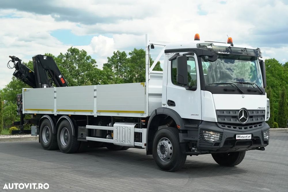 Mercedes-Benz AROCS 2636 / 6x4 / 7.6 M LIVRARE + HIAB 188 B-3 HDS / PODEA RESISTENTĂ / RADIOCOMANDĂ / ROTATOARE / EURO 6 - 10