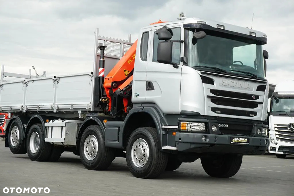 Scania G 400 / E 5 / 8 X 4 / 4 x 4 / WYWROTKA + HDS / TRIDEM / PALFINGER PK 26002 / MANUAL - 38