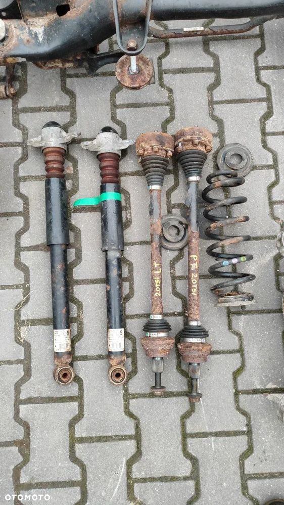 VOLKSWAGEN TIQUAN I 2.0 TSI BELKA ZAWIESZENIA TYLNEGO KOMPLETNA DYFER, AMORTYZATORY, PÓŁOSIE, SPRĘŻYNY - 2