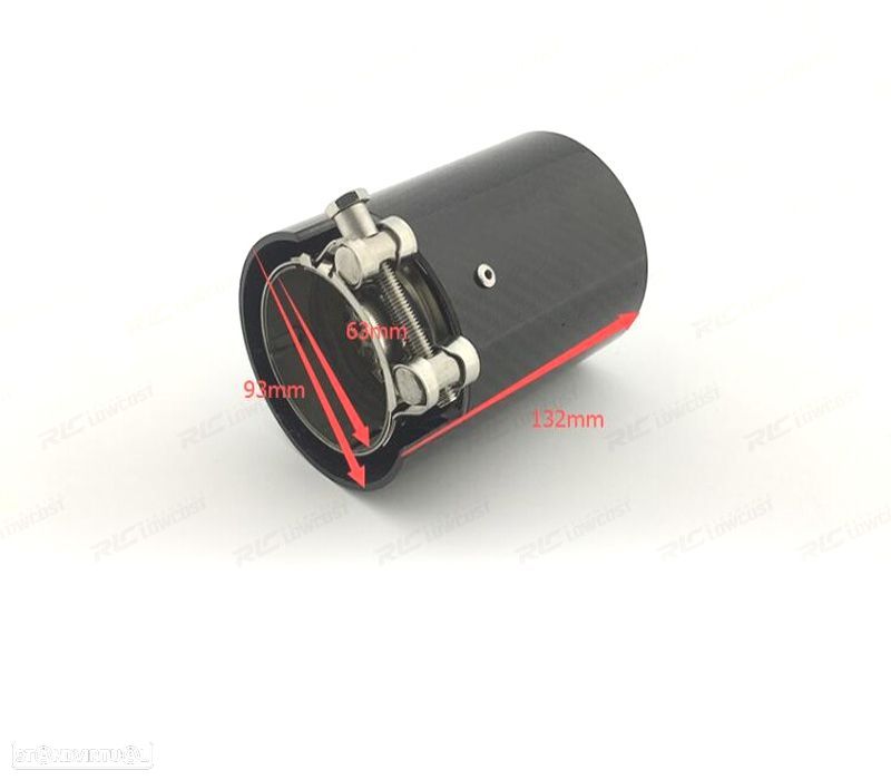 PONTEIRA DE ESCAPE BMW LOOK M CARBONO - 3