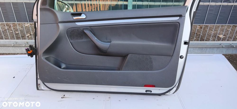 Drzwi kompletne Lewe Prawe VW GOLF 5 LA7W V części przód przednie 3D srebrne kierowcy poszycie - 15