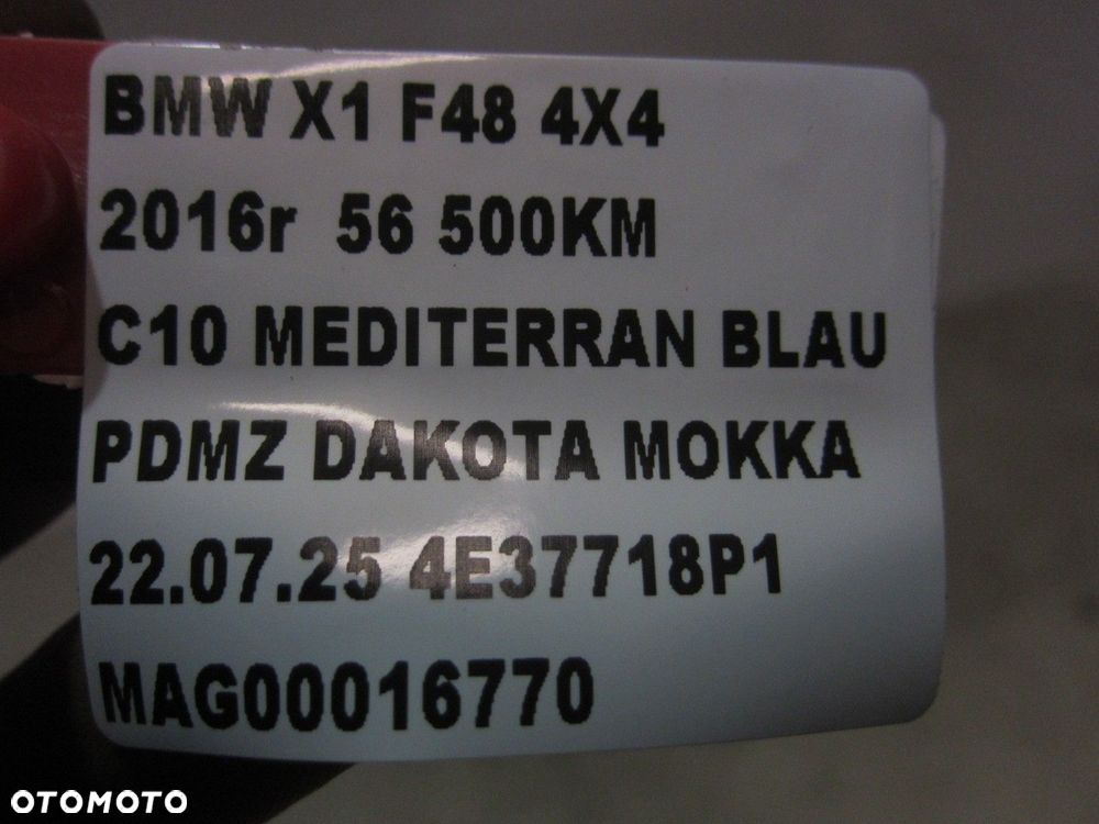 BMW X1 F48 BELKA WZMOCNIENIE TYLNEJ OSI TYŁ 6858474 4X4 XDRIVE 33366858474 - 7