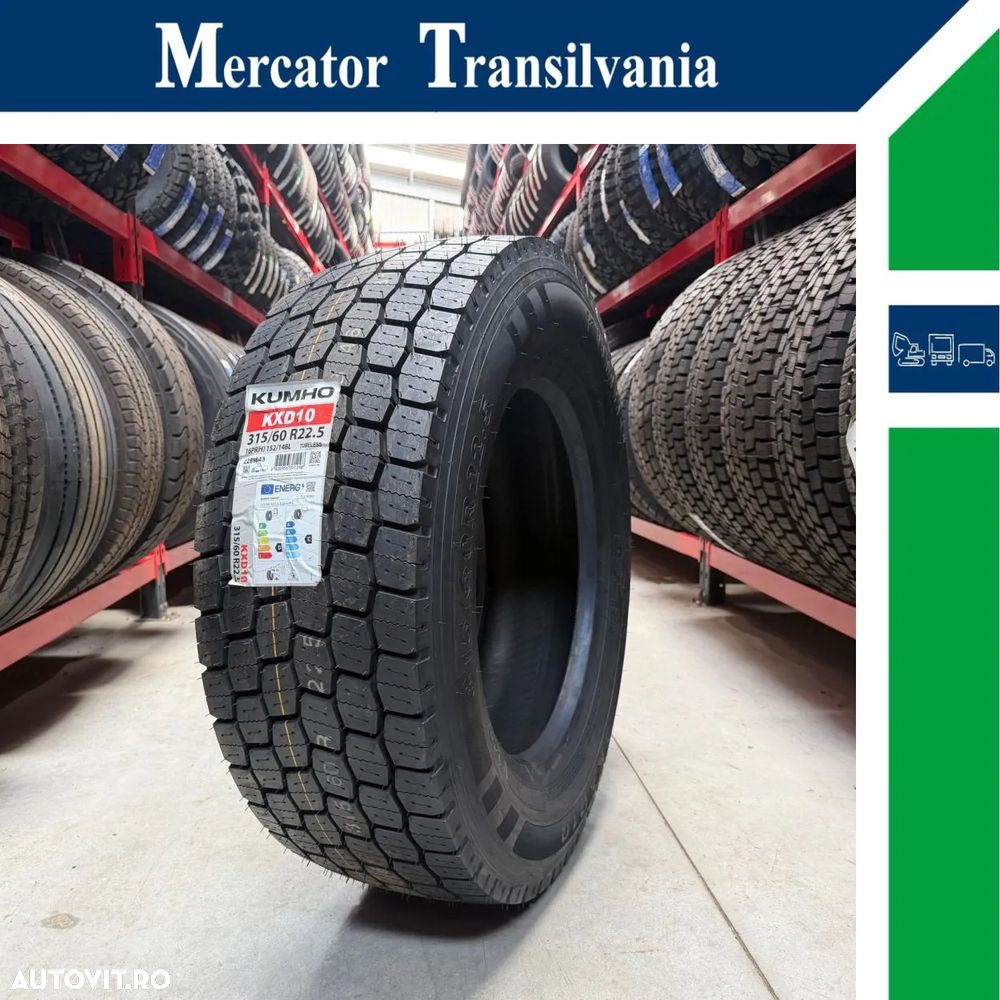 Anvelopa NOUA M+S* Hybrid 315/60R22.5 Kumho KXD10 152/148L D/C/76dB(B) Tractiune - 1