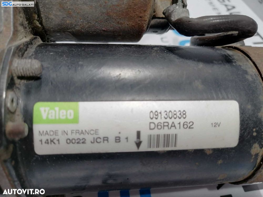 Electromotor cu 10 Dinti Opel Astra H 1.4 2004 - 2010 Cod 09130838 D6RA162 [B3288] - 5