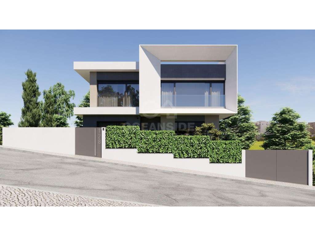 Moradia Moderna T4+1 com Piscina Arquitetura Contemporânea, 3 Pisos... - Grande imagem: 2/8