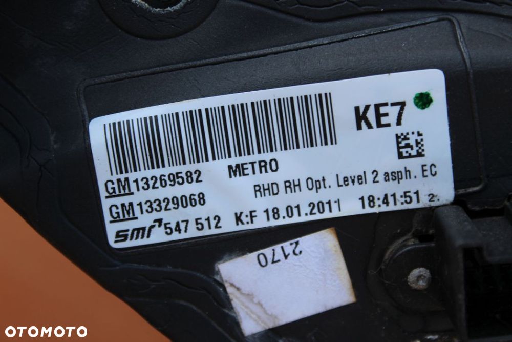 LUSTERKO ZEWNĘTRZNE PRAWE OPEL INSIGNIA A Z168 13 PIN PINÓW - 7