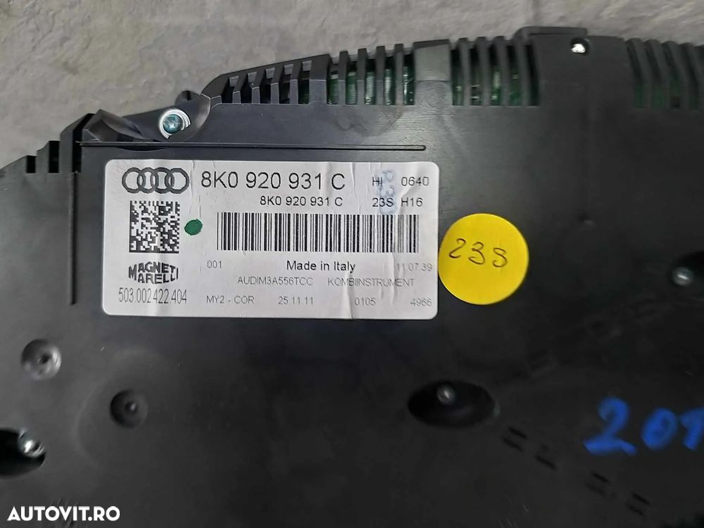 Ceasuri bord diesel audi a4 b8 8k facelift 8k0920931c - 2