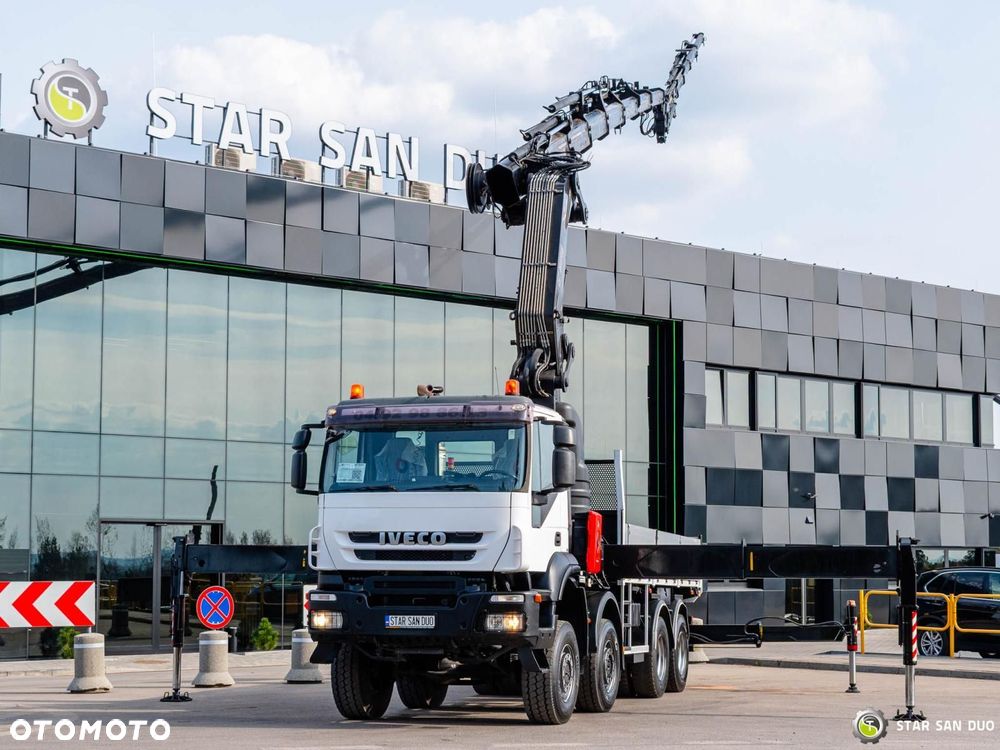 Iveco TRAKKER 450 8x8 HIAB 800E-7 FLy Jib Wciągarka HDS Żuraw - 3