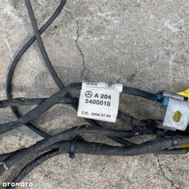 MERCEDES c 204 e 212 e 207 wiązka elektryczna z fartucha do lamp lewa prawa abs h7 bez LED - 5
