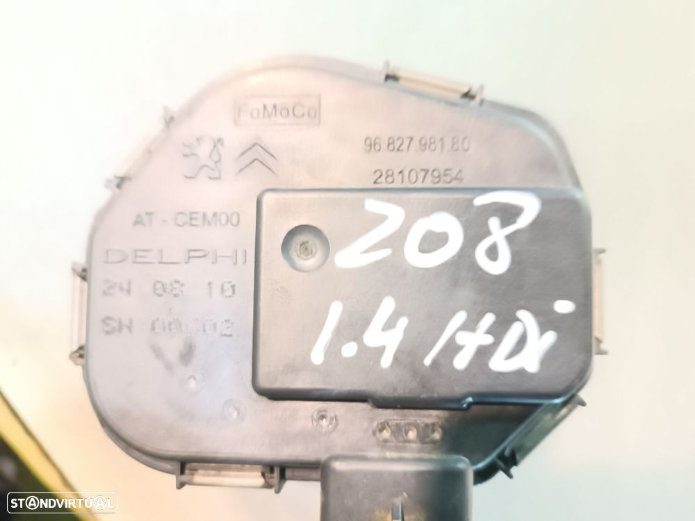 BORBOLETA DA ADMISSAO PEUGEOT 308 3008 208 CITROEN C3 II C4 II 1.4 1.6HDI 9682798180 - 2