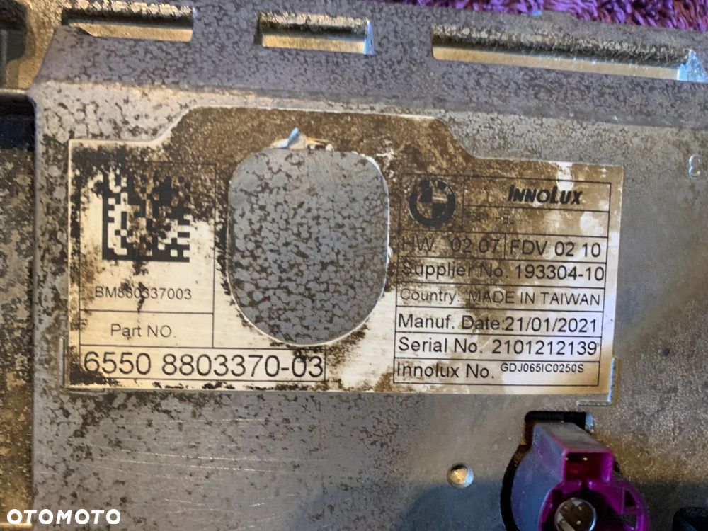 EKRAN RADIO NAWIGACJA MINI F54 F55 F56 F57 F60 8803370 - 11