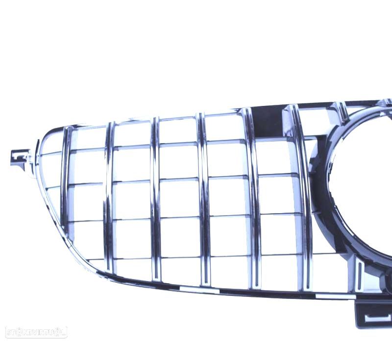 GRELHA FRONTAL MERCEDES CLASE GLE W166 X292 AMG 15-18 LOOK GLE63 COUPÉ GT CROMADA - 2