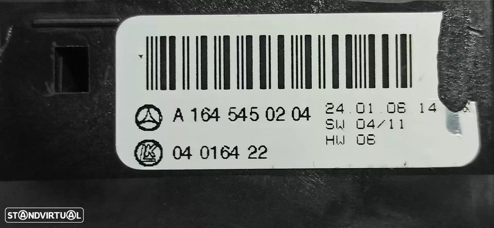 COMANDO LUZES MERCEDES-BENZ CLASSE M 2006 -A1645450204 - 4