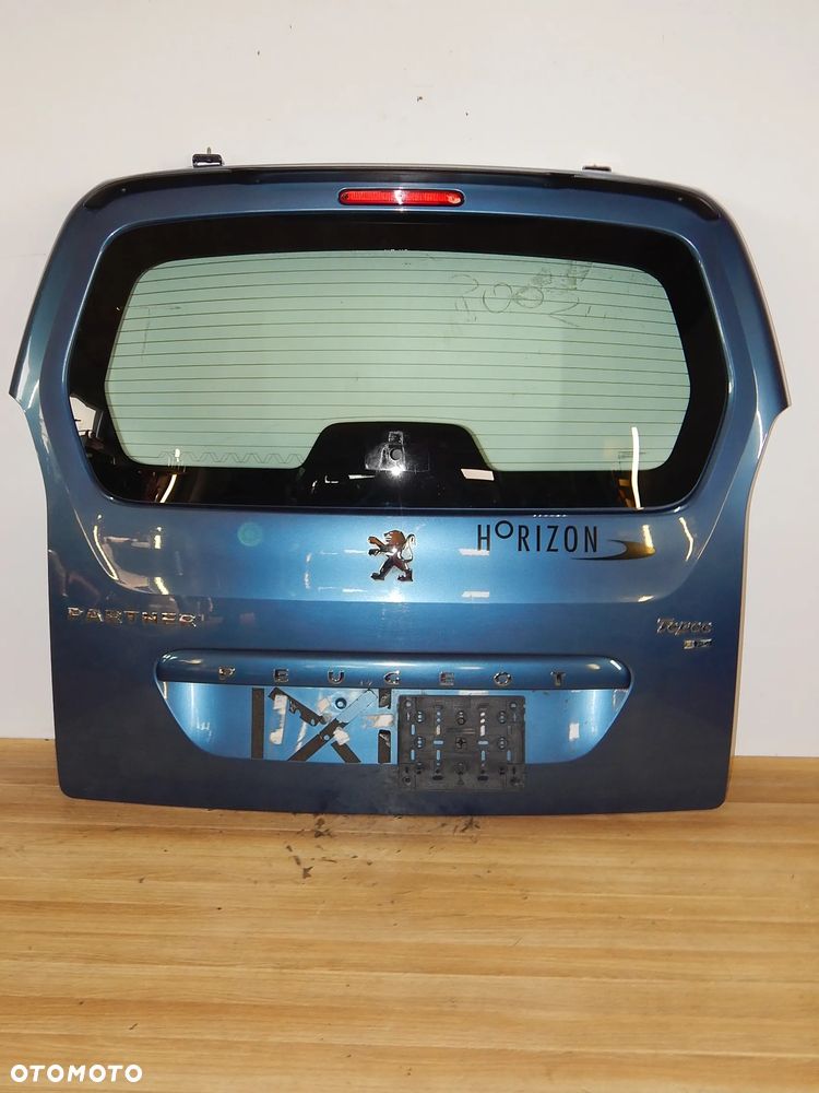 Klapa pokrywa bagażnika Citroen Berlingo II III Peugeot Partner 08-17 KGQC niebieska Łuków części