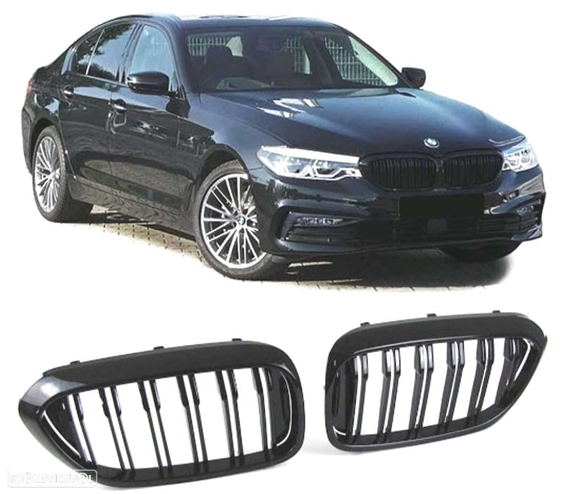 GRELHAS BMW G30 G31 17-19 LOOK M PRETO BRILHANTE - 2