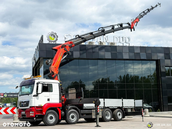MAN TGS 35.480 8x4 PALFINGER PK 60002 Żuraw Fly Jib Wciągarka Niski Przebieg