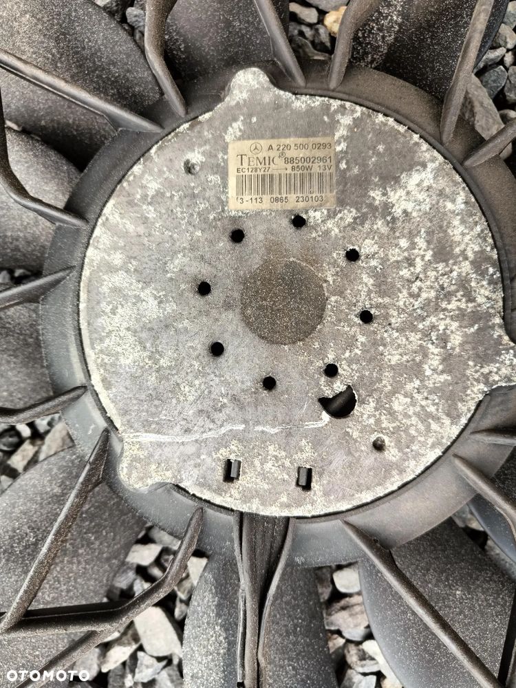 MERCEDES W211 W220 3.2 CDI Wentylator Chłodnicy 650W Silnik Moduł - 8