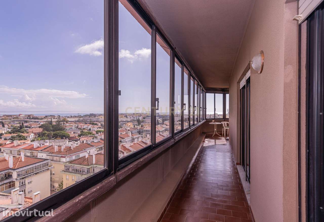 T3 amplo e luminoso com vista extraordinária de mar, com um lugar de e - Grande imagem: 4/31