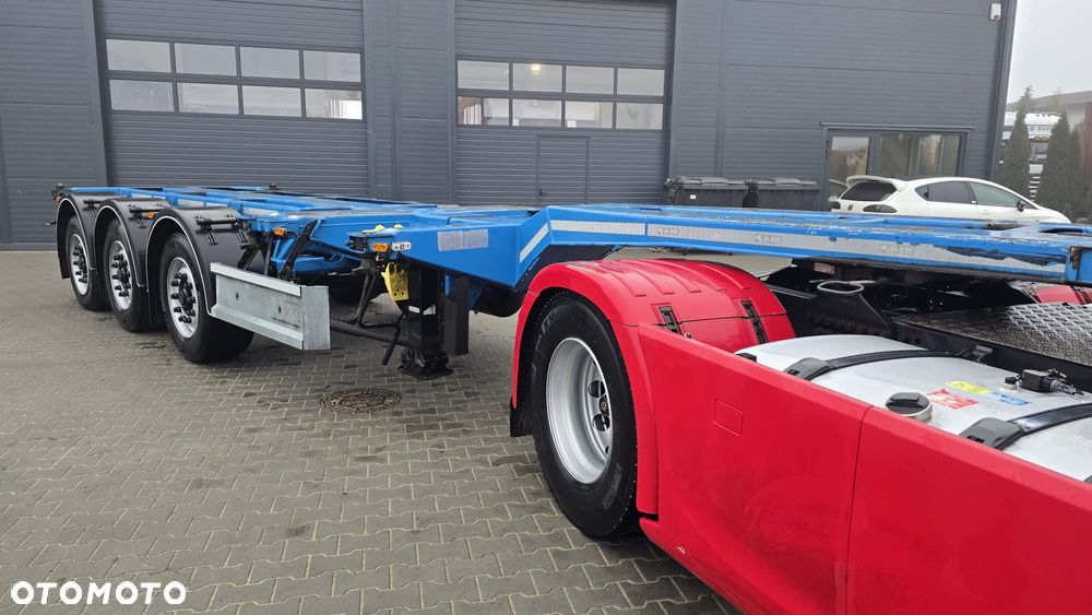 D-TEC FLEXITRAILER 3 osiowa pełna opcja 1x40 1x45 2x20 podnoszona oś super stan! niska waga! - 10