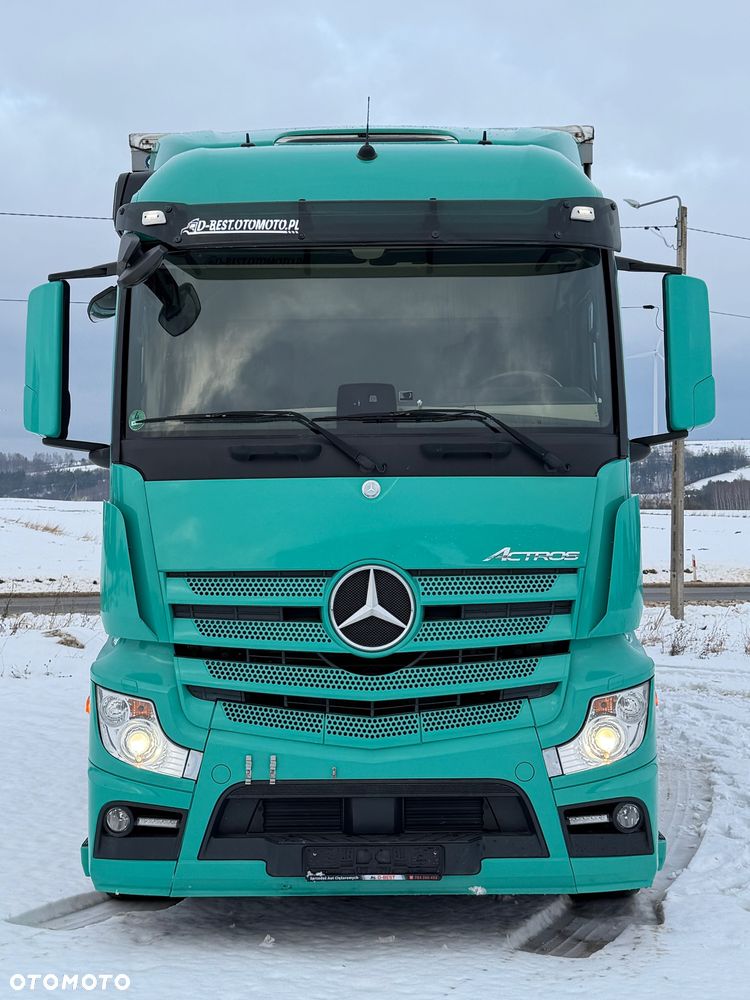 Mercedes-Benz ACTROS 1845 / FIRANKA / 18 EUROPALET / ALUSY / 8 000 KG ŁADOWNOŚCI / 2018 ROK / SPROWADZONY / AUTOMAT / SYPIALKA / EURO 6 - 9